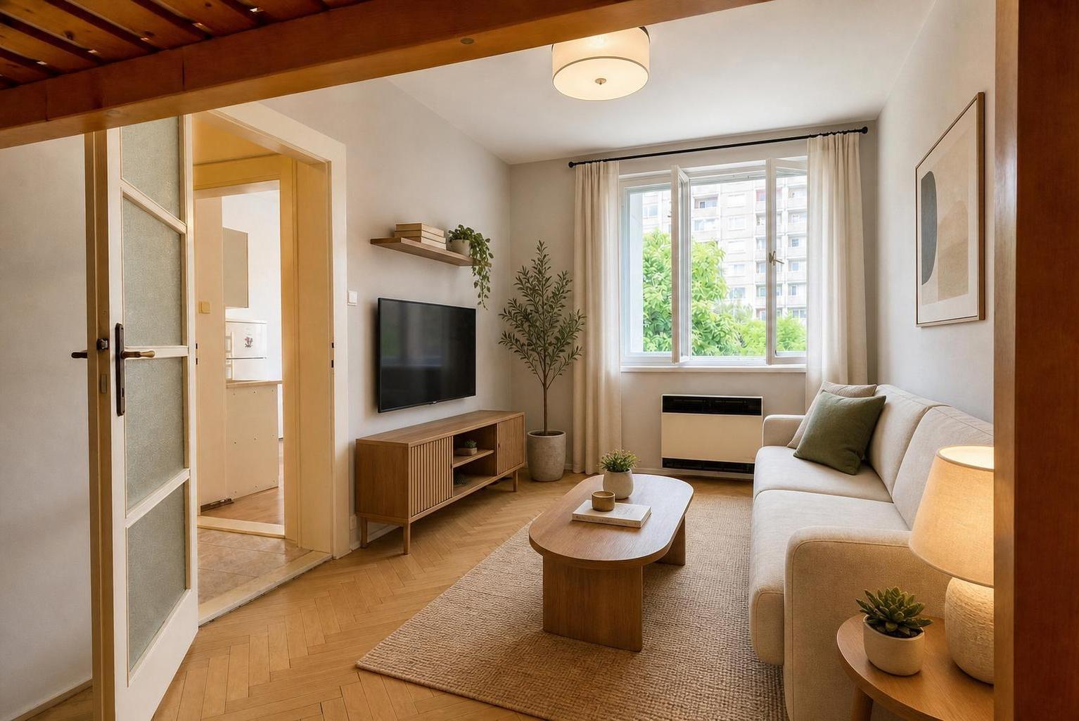 Pronájem bytu 2+kk, Praha - Ke Krči, klidná lokalita se zahradou